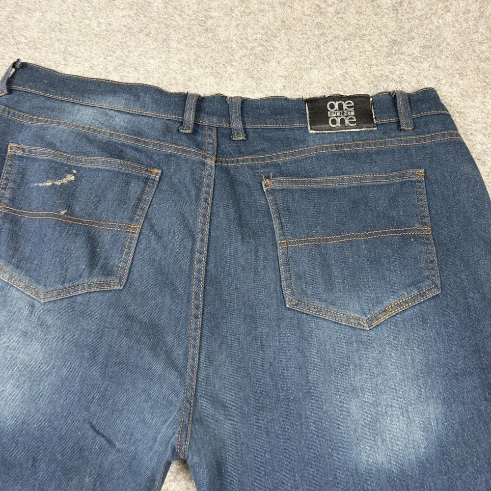 Y2K One Point One Denim Shorts‎ Mens 38 Blue Jean Jorts Streetwear Skater Casual